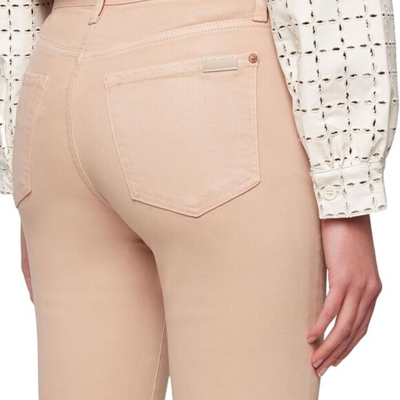 7 For All Mankind High Waisted Slim Kick Flare Jeans in Brunette NWT Size 29 - Picture 3 of 5